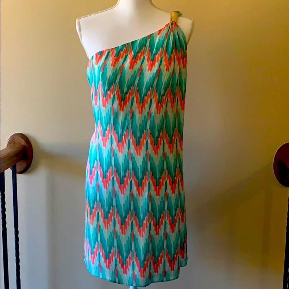 Shoshanna One Shoulder Cocktail Dress